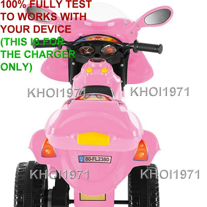 AC Wall Charger Adapter for 80-FL238D-R Little Rider 3-Wheel Ride-On Trike Bike Magic Cars 9