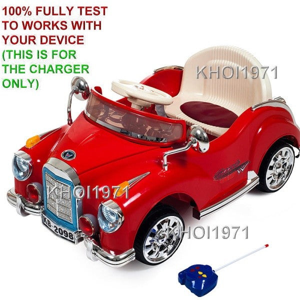 AC Charger Adapter for 80 KB2098 Little Rider Coupe with Remote Control Magic Cars 1