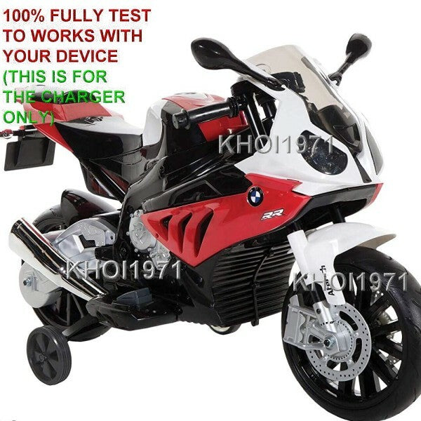 12V AC Wall Charger Adapter for Dynacraft BMW S1000RR Ride-On Motorcycle Model 8801-94 Magic Cars 1