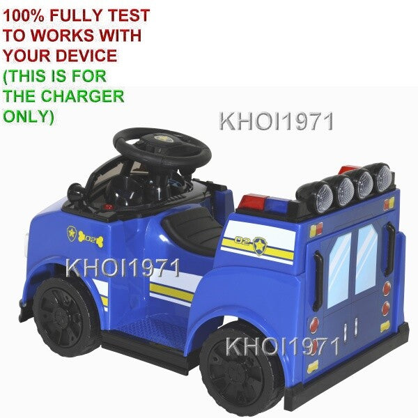 6V AC Wall Charger Adapter for Paw Patrol Chase Quad Ride-On Toy Model 8804-63 Magic Cars 2