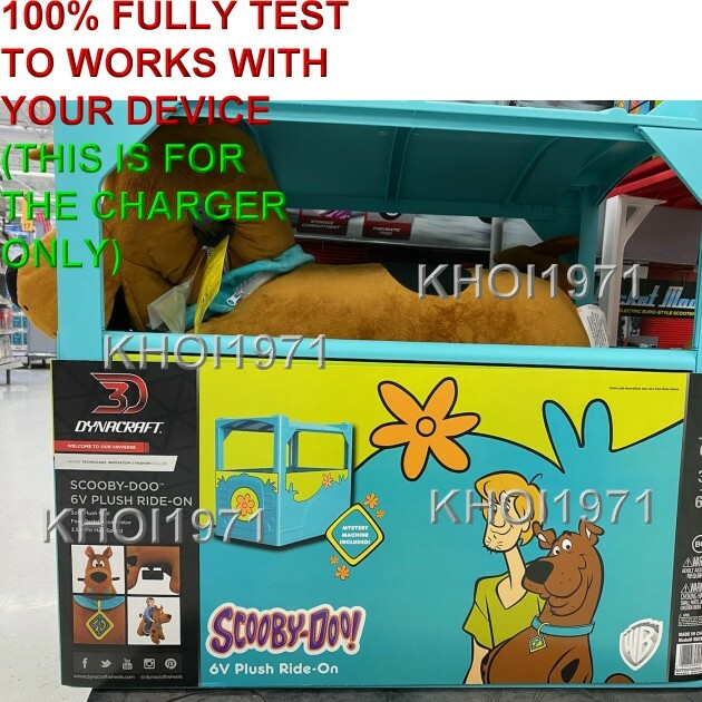 6V AC Wall Charger Adapter for Scooby-Doo Deluxe Ride-On Battery Model 8805-45 Magic Cars 4