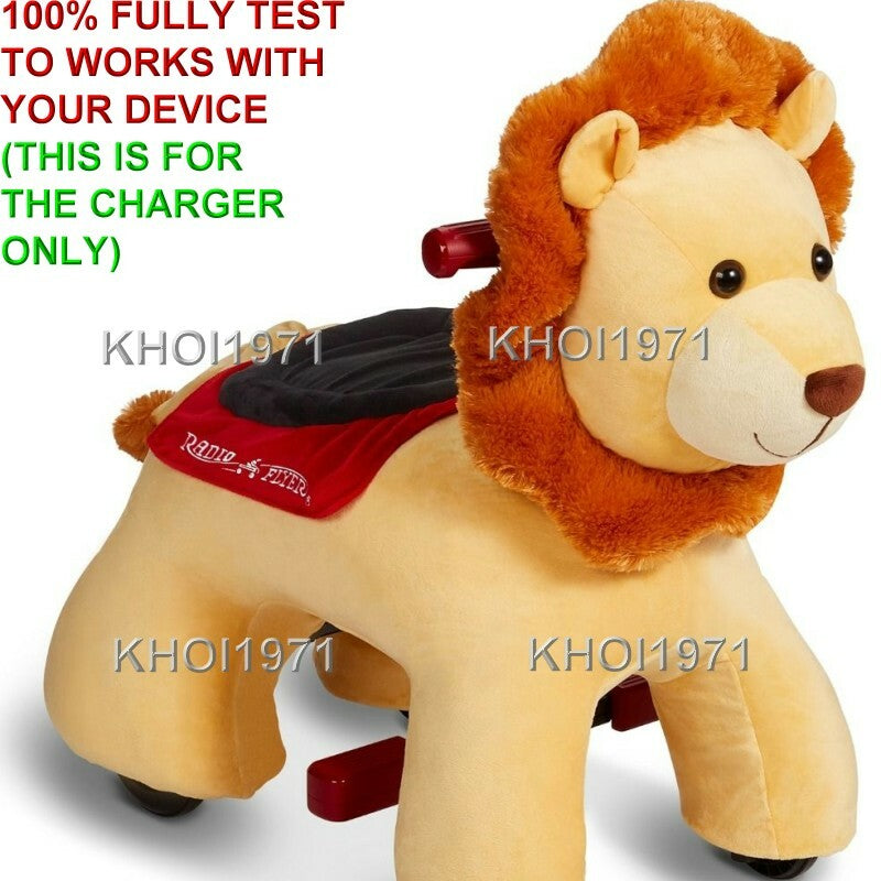 AC Wall Charger Adapter for 986 Radio Flyer Rory Lion Deluxe Ride-On Magic Cars 1