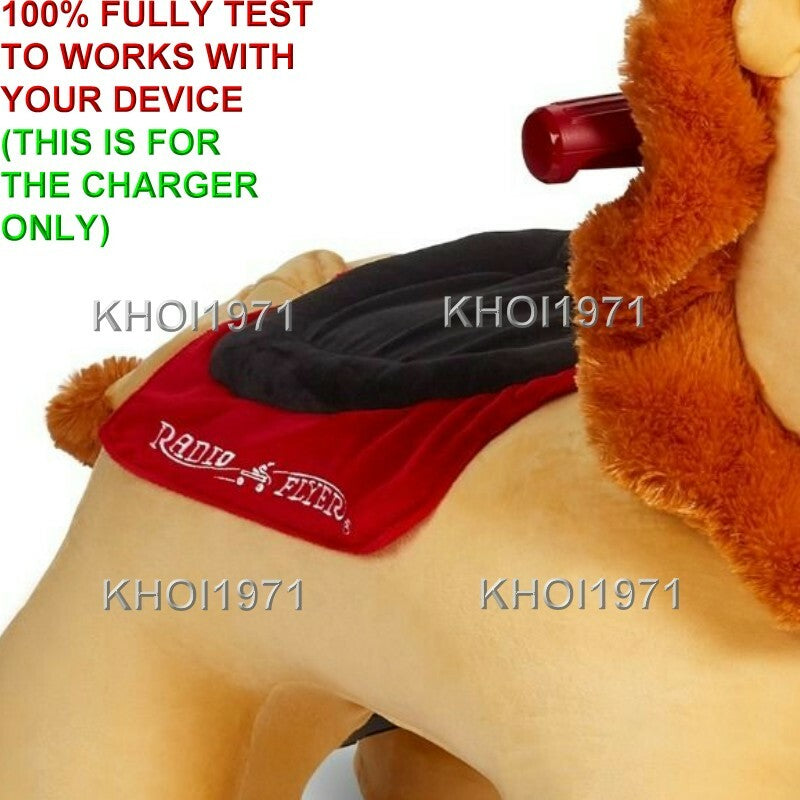 AC Wall Charger Adapter for 986 Radio Flyer Rory Lion Deluxe Ride-On Magic Cars 2