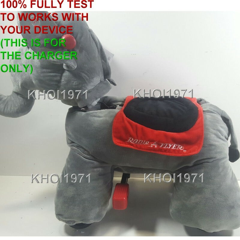 AC Wall Charger Adapter for 987 Radio Flyer Peanut Elephant Deluxe Ride-On Toy Magic Cars 3