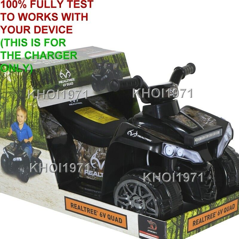 AC Wall Charger Adapter for Black Camo 6V Ride-On Battery Compatible with Realtree Designs Magic Cars 4