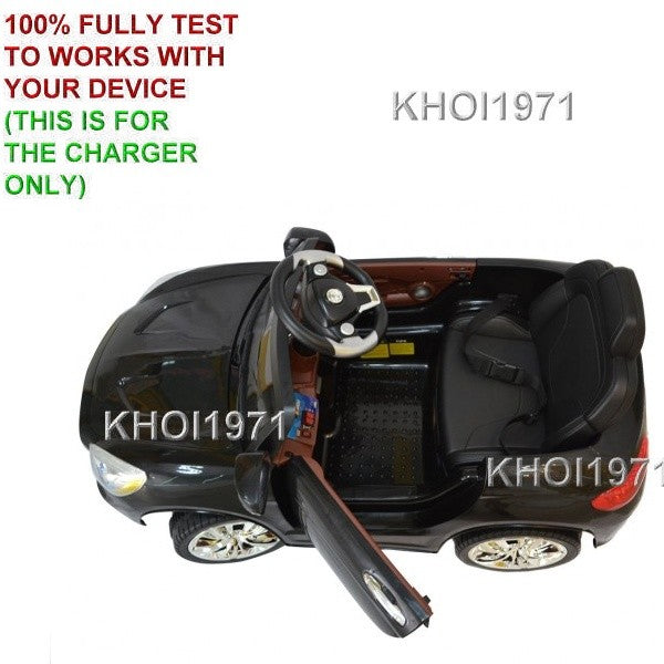 Black AC Wall Charger Adapter for Kids Ride-On Car with RC Remote TY557898 Magic Cars 2