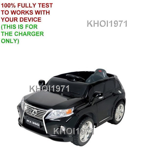 12V Wall Charger AC Adapter for Lexus RX350 Ride-On Toy, Black and White, Model KL-7010F Magic Cars 1