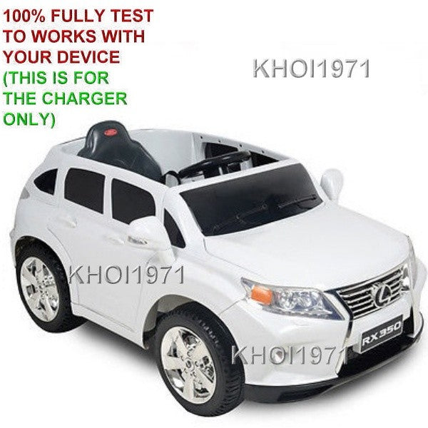 12V Wall Charger AC Adapter for Lexus RX350 Ride-On Toy, Black and White, Model KL-7010F Magic Cars 2