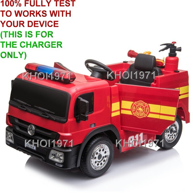 AC Charger Adapter for 12V Blazin Wheels Fire Truck Ride-On Battery Magic Cars 1
