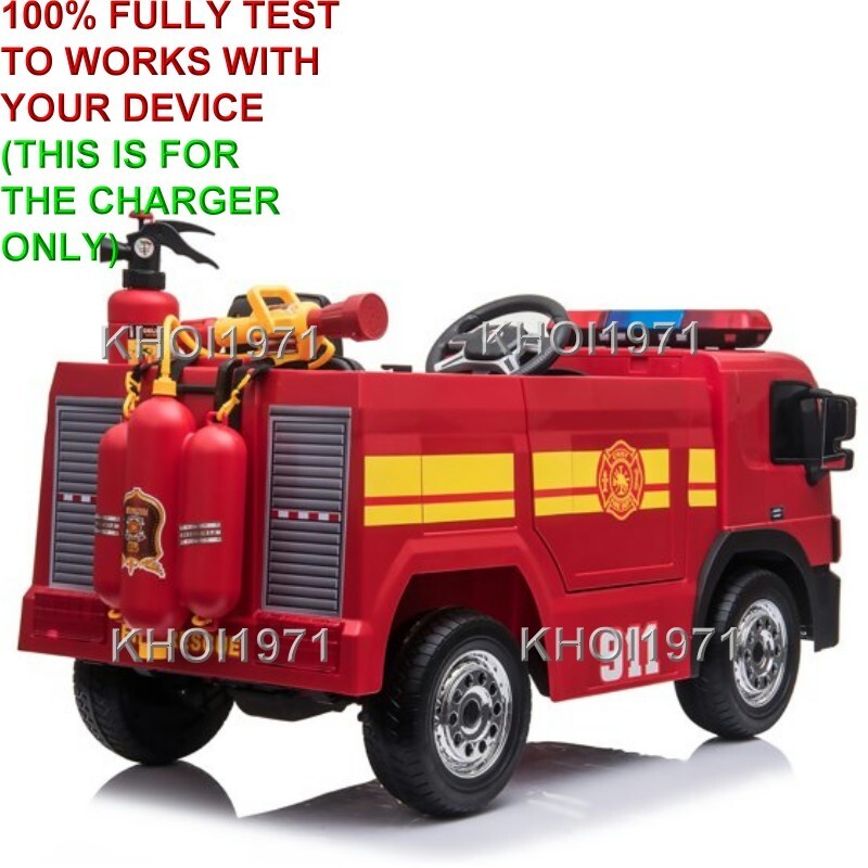 AC Charger Adapter for 12V Blazin Wheels Fire Truck Ride-On Battery Magic Cars 2
