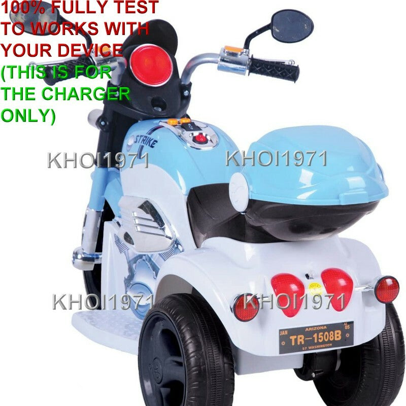 AC Wall Charger Adapter for Blue 1215 Kid Motorz 6V Ride-On Motorbike Battery Magic Cars 2