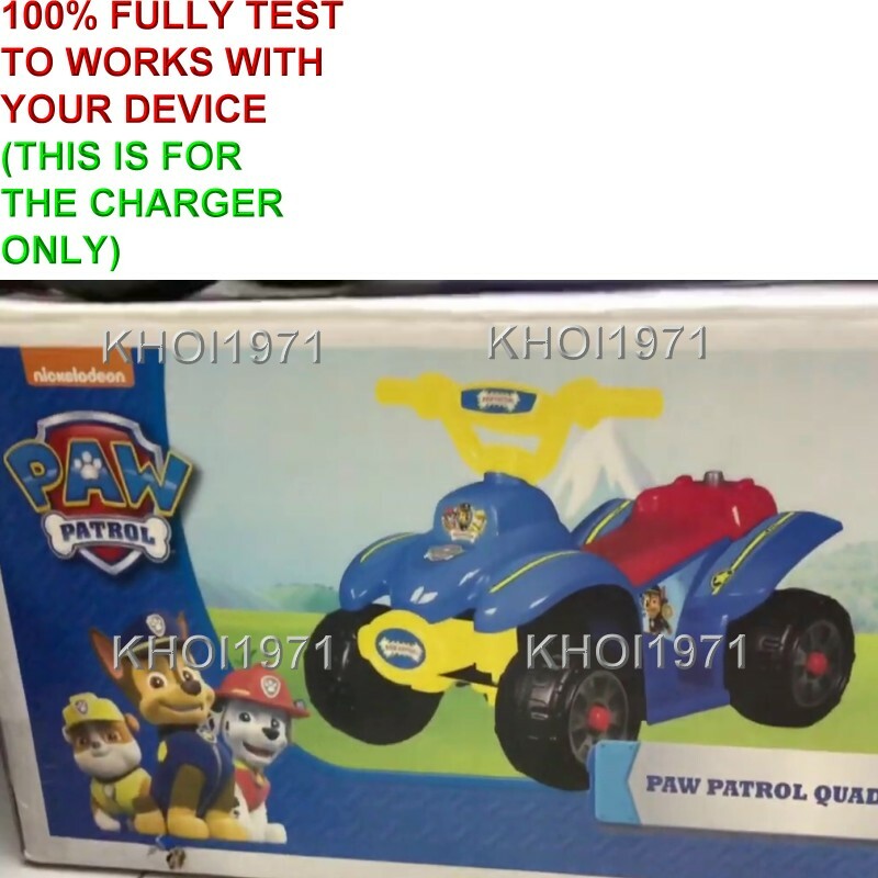 6V AC Wall Charger and Adapter for Blue and Red Seat Paw Patrol Quad Ride-On Toy Magic Cars 1