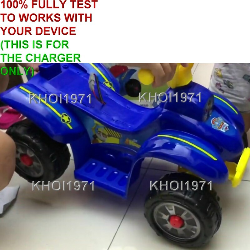 6V AC Wall Charger and Adapter for Blue and Red Seat Paw Patrol Quad Ride-On Toy Magic Cars 3