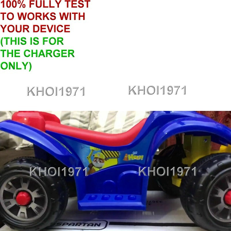 6V AC Wall Charger and Adapter for Blue and Red Seat Paw Patrol Quad Ride-On Toy Magic Cars 5