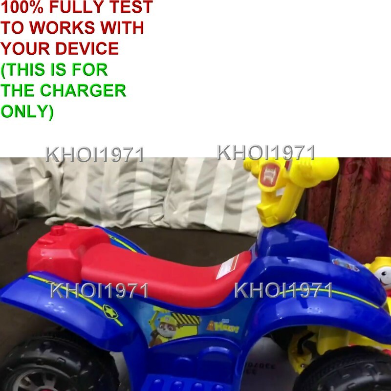 6V AC Wall Charger and Adapter for Blue and Red Seat Paw Patrol Quad Ride-On Toy Magic Cars 6