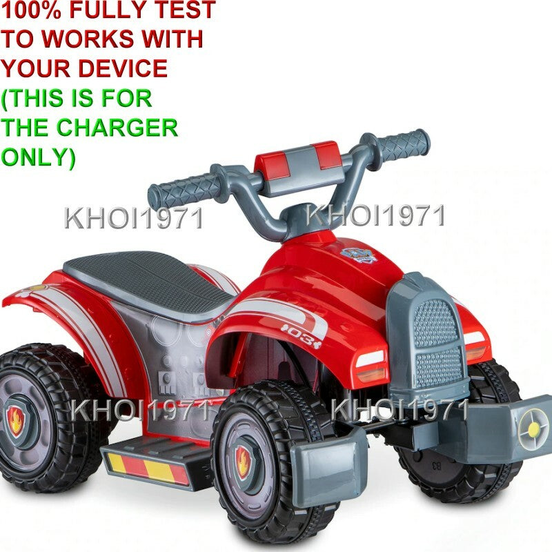 AC Wall Charger Adapter for 6V Disney Quad ATV Ride-On Toy Magic Cars 9