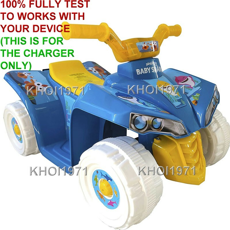6V AC Wall Charger Adapter for Baby Shark Quad Ride-On Toy Blue Magic Cars 1