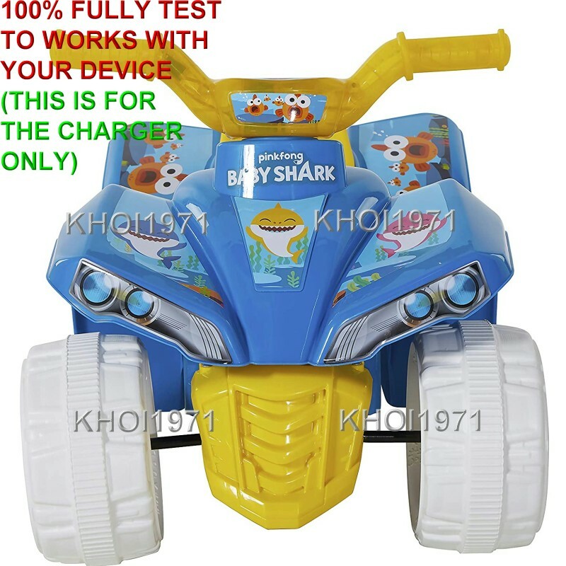 6V AC Wall Charger Adapter for Baby Shark Quad Ride-On Toy Blue Magic Cars 2