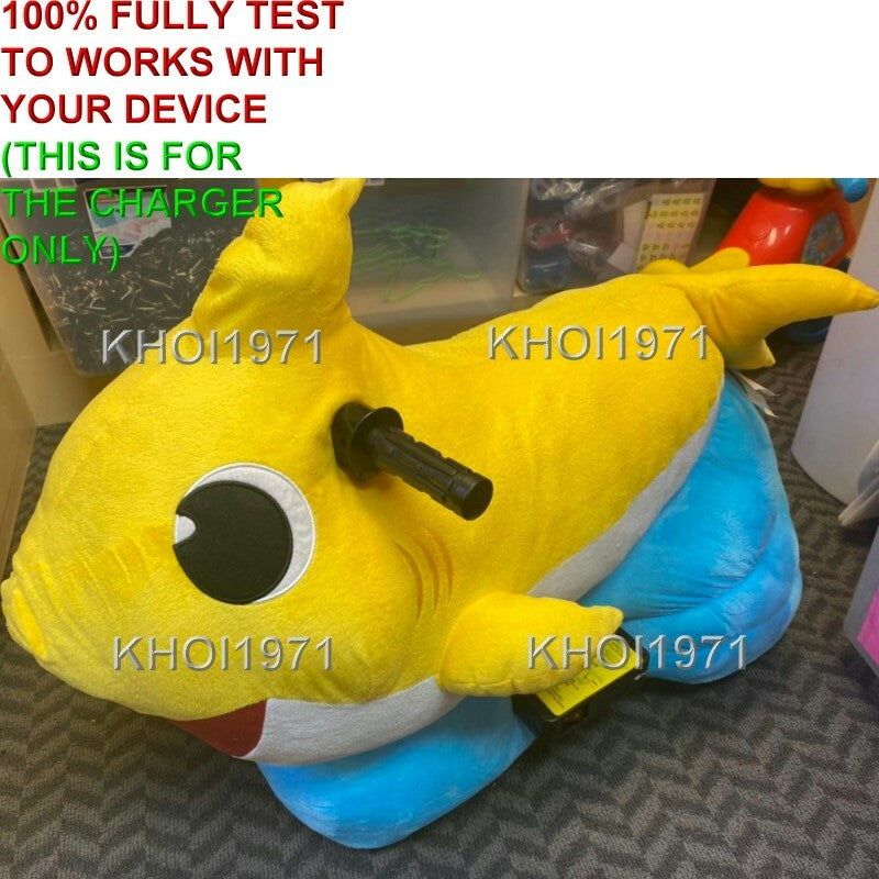 AC Wall Charger Adapter for 6V Battery Ride-On Baby Shark Plush Toy Magic Cars 1