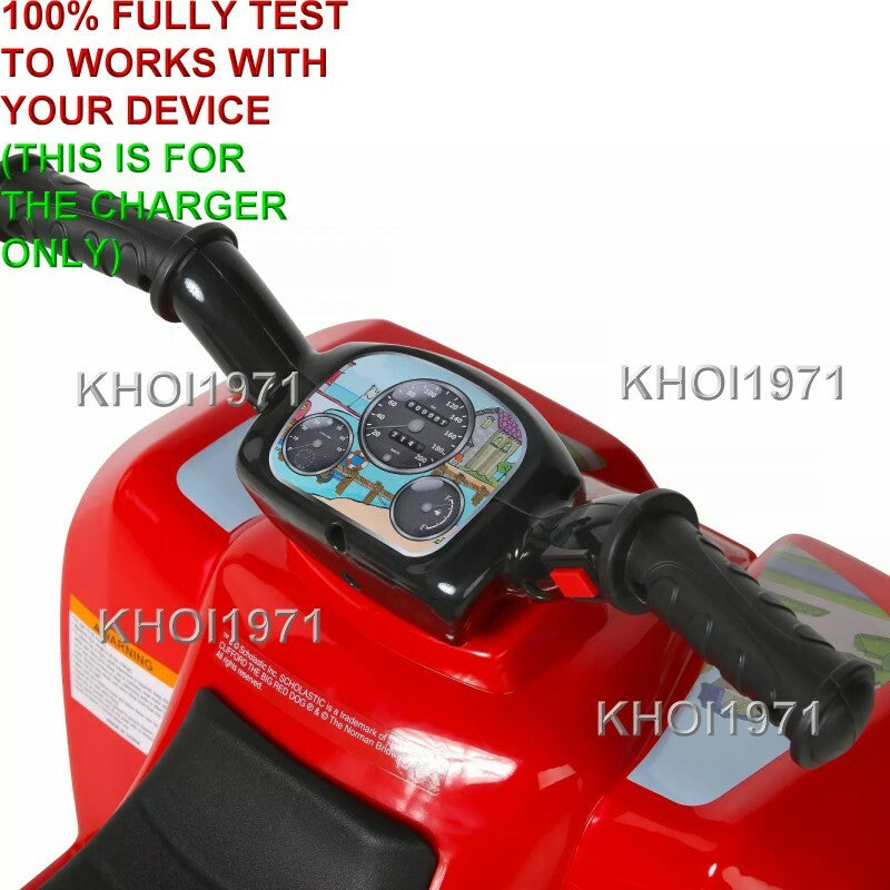 6V AC Wall Charger Adapter for Dynacraft Clifford Big Red Dog Quad Ride-On Battery Magic Cars 2