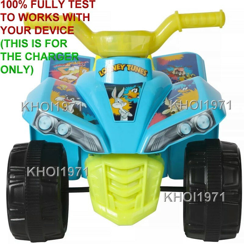 6V AC Charger Adapter for Dynacraft Looney Tunes Quad Ride-On Vehicle Magic Cars 2
