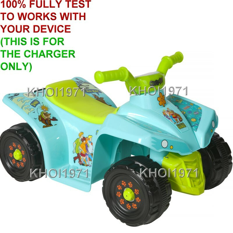 AC Charger Adapter for 6V Battery Dynacraft Scooby Doo Quad Ride-On Magic Cars 1