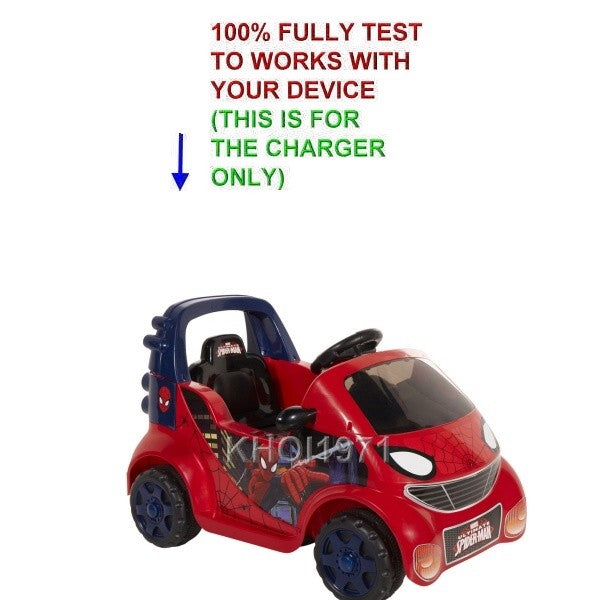 AC Wall Charger Adapter for Dynacraft Spiderman Supercar 6V Ride-On Ba