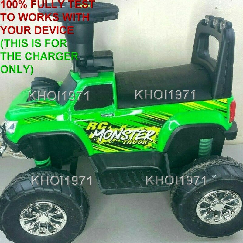 AC Wall Charger Adapter for Green 12V RC Monster Truck Ride-On Battery 19129 Magic Cars 1