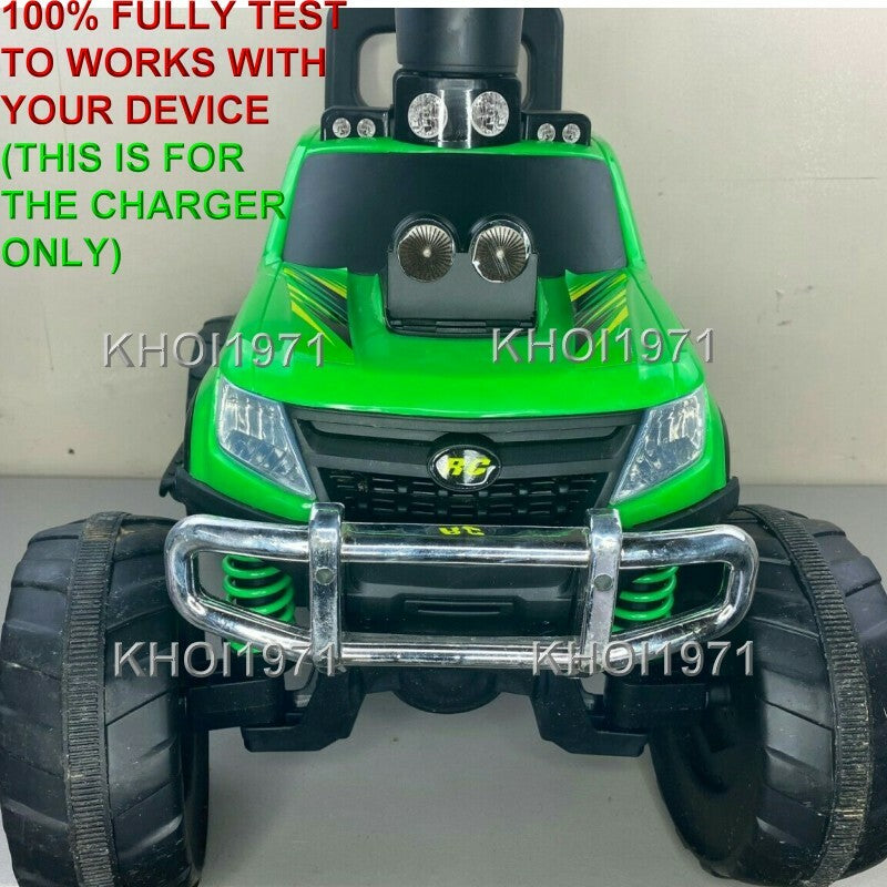 AC Wall Charger Adapter for Green 12V RC Monster Truck Ride-On Battery 19129 Magic Cars 4