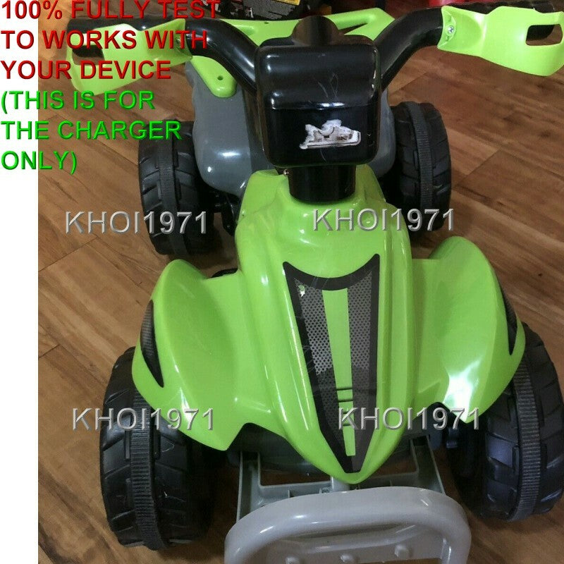 AC Wall Charger Adapter for 6V Battery Compatible with Green and Black ATV Ride-On Quad KL 40050C Magic Cars 5