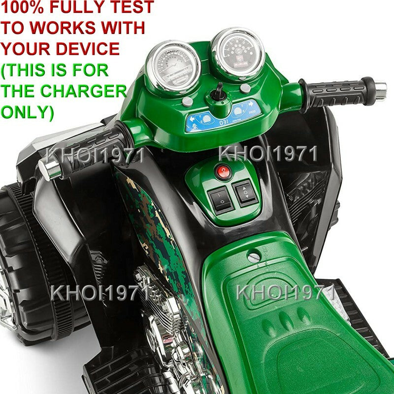 6V AC Wall Charger Adapter for Green Kid Trax Camo ATV Quad Ride-On Battery Magic Cars 3