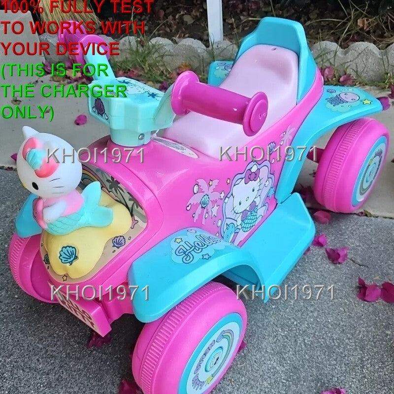 AC Wall Charger Adapter for Hello Kitty Mermaid Ride-On with Bubble Blower Magic Cars 1