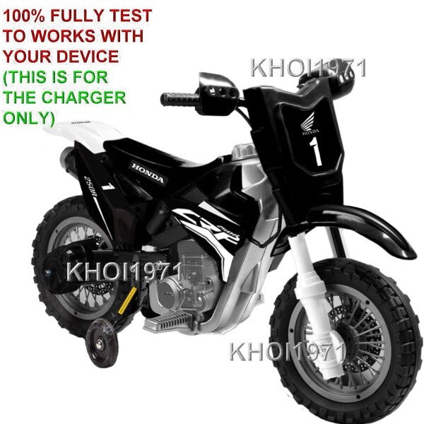 6V AC Wall Charger Adapter for Honda CRF250R Dirt Bike Training Ride-On Wheel Magic Cars 3