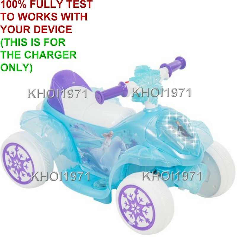 AC Wall Charger Adapter for 6V Bubble Quad Ride-On Toy Compatible with Disney Frozen 2 Magic Cars 2