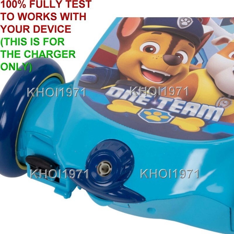 6V AC Wall Charger Adapter for Kids' Bubble Scooter Toy Magic Cars 3