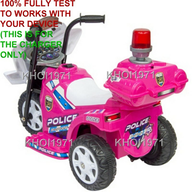 AC Wall Charger Adapter for Kid Motorz Little Police Patrol Ride-On Vehicles Magic Cars 11