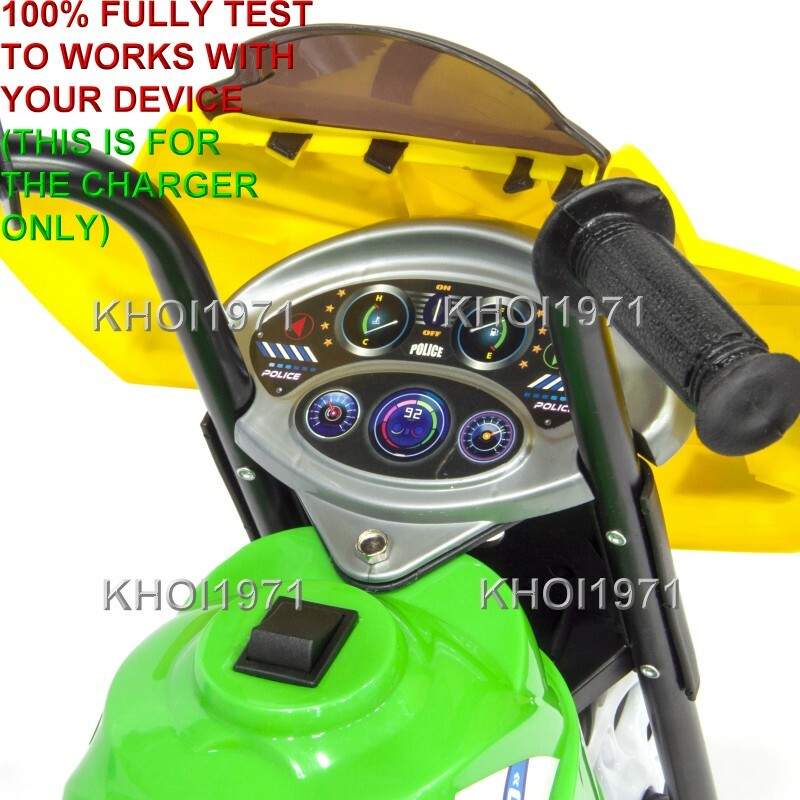 AC Wall Charger Adapter for Kid Motorz Little Police Patrol Ride-On Vehicles Magic Cars 6