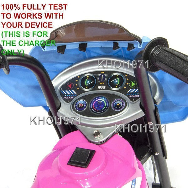 AC Wall Charger Adapter for Kid Motorz Little Police Patrol Ride-On Vehicles Magic Cars 8