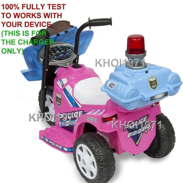AC Wall Charger Adapter for Kid Motorz Little Police Patrol Ride-On Vehicles Magic Cars 9