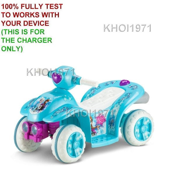 AC Wall Charger Adapter for Kid Trax Disney Frozen Toddler Quad Battery Ride-On Magic Cars 2