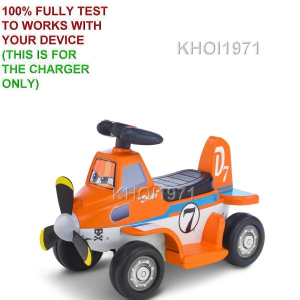 AC Wall Charger Adapter for Kid Trax Disney Planes Dusty Quad Battery Ride-On Magic Cars 1
