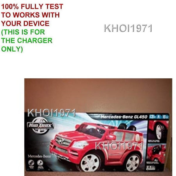AC Wall Charger Adapter for Kid Trax Mercedes Benz GL450 6V Ride-On Battery Magic Cars 4