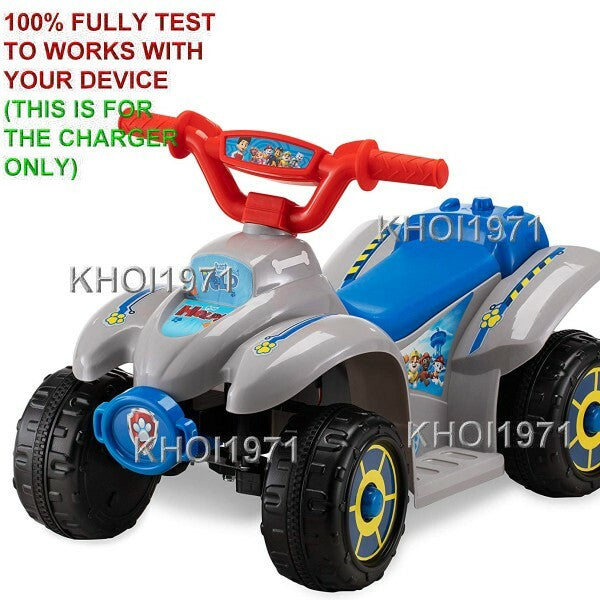 AC Wall Charger Adapter for KidTrax Nickelodeon Paw Patrol Quad 6V Ride-On Battery Magic Cars 1