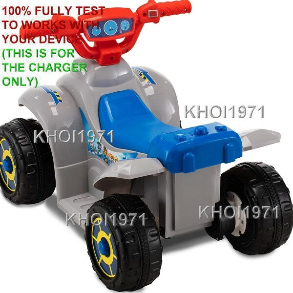 AC Wall Charger Adapter for KidTrax Nickelodeon Paw Patrol Quad 6V Ride-On Battery Magic Cars 3