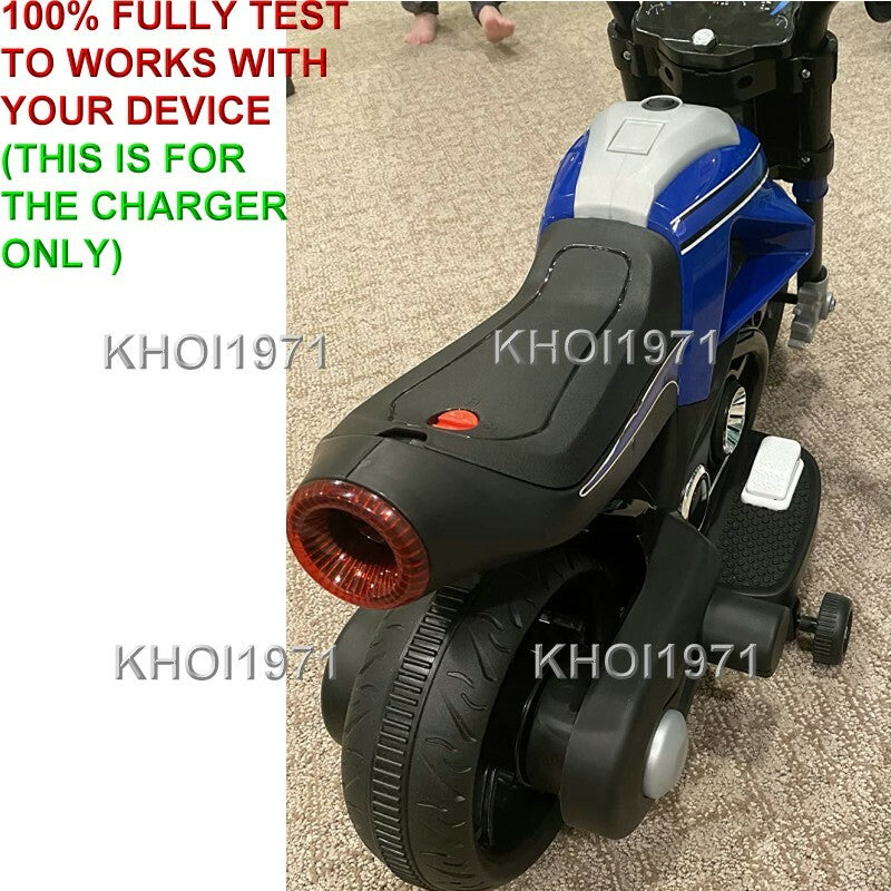 AC Charger Adapter for KidTrax Toddler 6V Ride-On Motorcycle Battery KT1571AZ Magic Cars 2