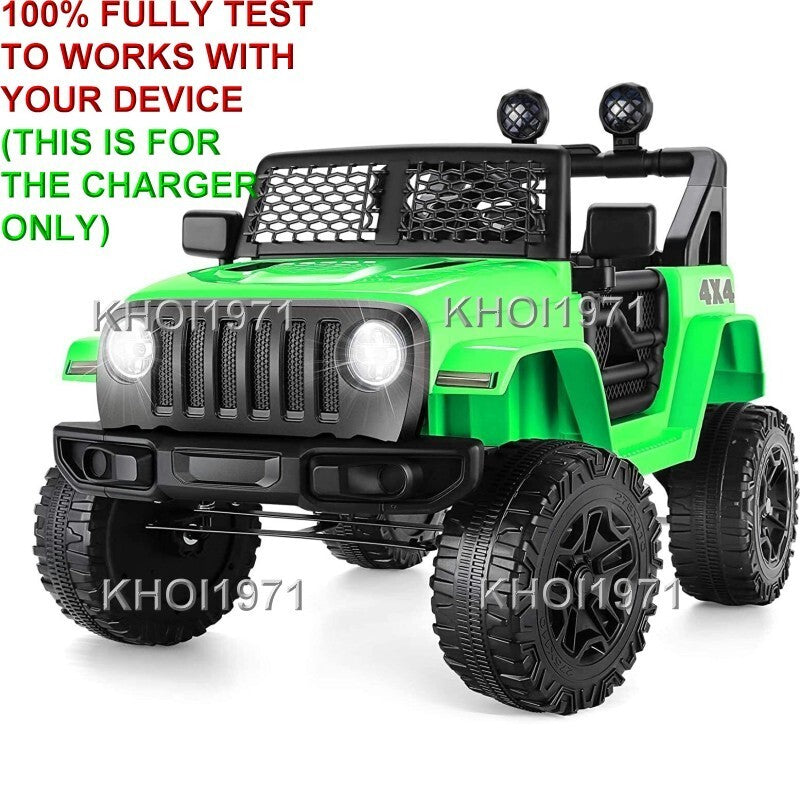 AC Wall Charger Adapter for Kidzone 12V Ride-On Race Car Jeep with Remote Control Battery Magic Cars 3