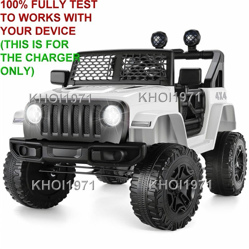 AC Wall Charger Adapter for Kidzone 12V Ride-On Race Car Jeep with Remote Control Battery Magic Cars 4