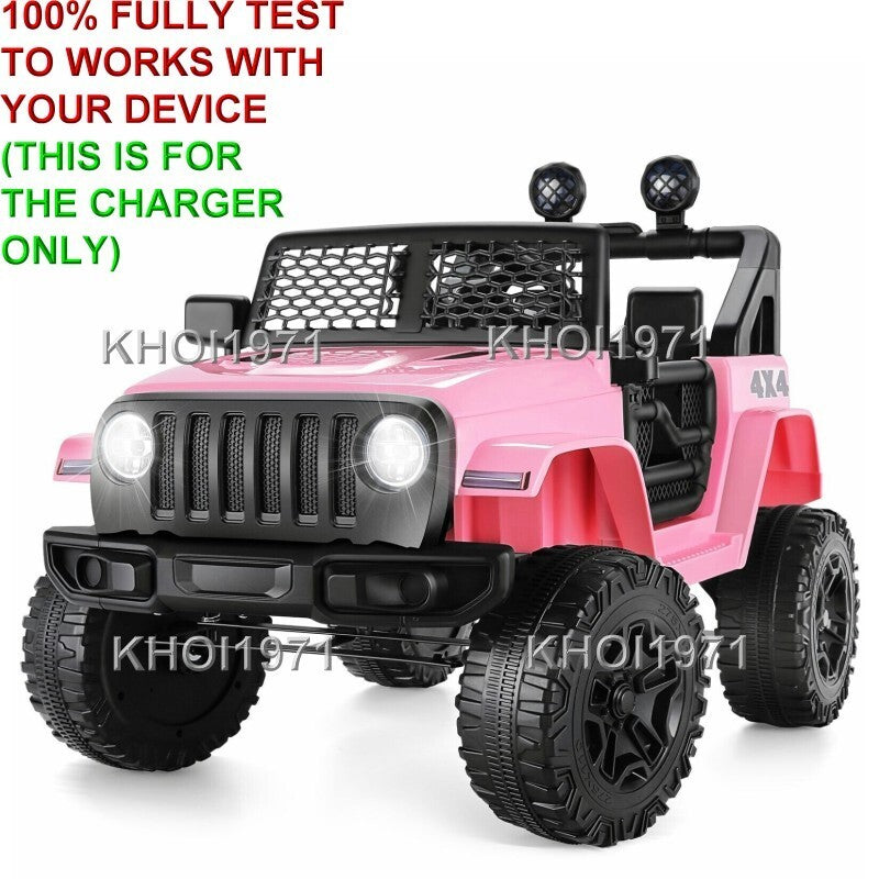 AC Wall Charger Adapter for Kidzone 12V Ride-On Race Car Jeep with Remote Control Battery Magic Cars 5