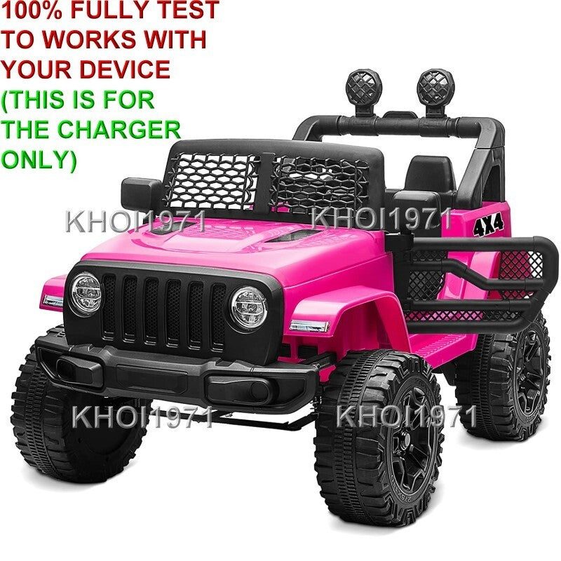 AC Wall Charger Adapter for Kidzone 12V Ride-On Race Car Jeep with Remote Control Battery Magic Cars 8