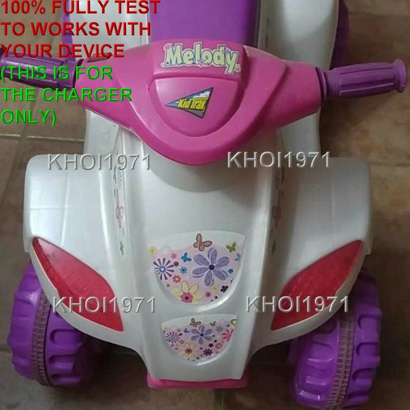 6-Volt AC Wall Charger Adapter for Kid Trax Melody Toddler Quad Ride-On KT1014TG Magic Cars 3